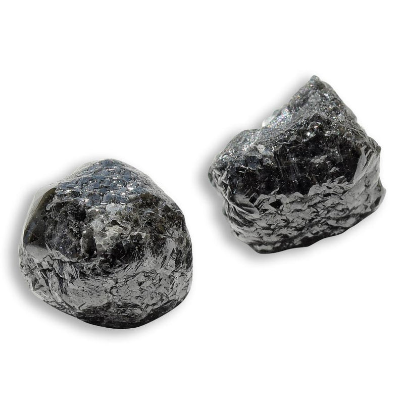 15.23 carat black cube raw diamond parcel