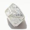 8.9 carat white and silver rough diamond octahedron