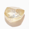 1.76 carat tear drop shaped rough diamond rhombododecahedron