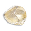 1.76 carat tear drop shaped rough diamond rhombododecahedron