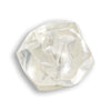 0.57 carat light and clear raw diamond rhombododecahedron