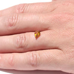 0.99 carat cognac freeform raw diamond