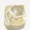 0.72 carat canary yellow raw diamond dodecahedron