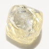 0.72 carat canary yellow raw diamond dodecahedron