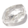 0.67 carat bright white and clear rough diamond dodecahedron