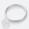 1.29 carat clear and geometrical white raw diamond maccle