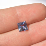 Lilac square cut tanzanite ethically sourced from TAWOMA, 6.4x6.4mm SKU:TZ03