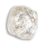 0.86 carat fancy and waterlike rough diamond dodecahedron