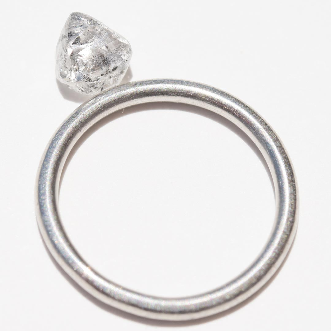 1.23 carat triangular shaped rough diamond – The Raw Stone