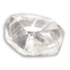 0.52 carat bright white and round rough diamond dodecahedron