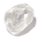 0.56 carat excellent and slightly oblong raw diamond dodecahedron