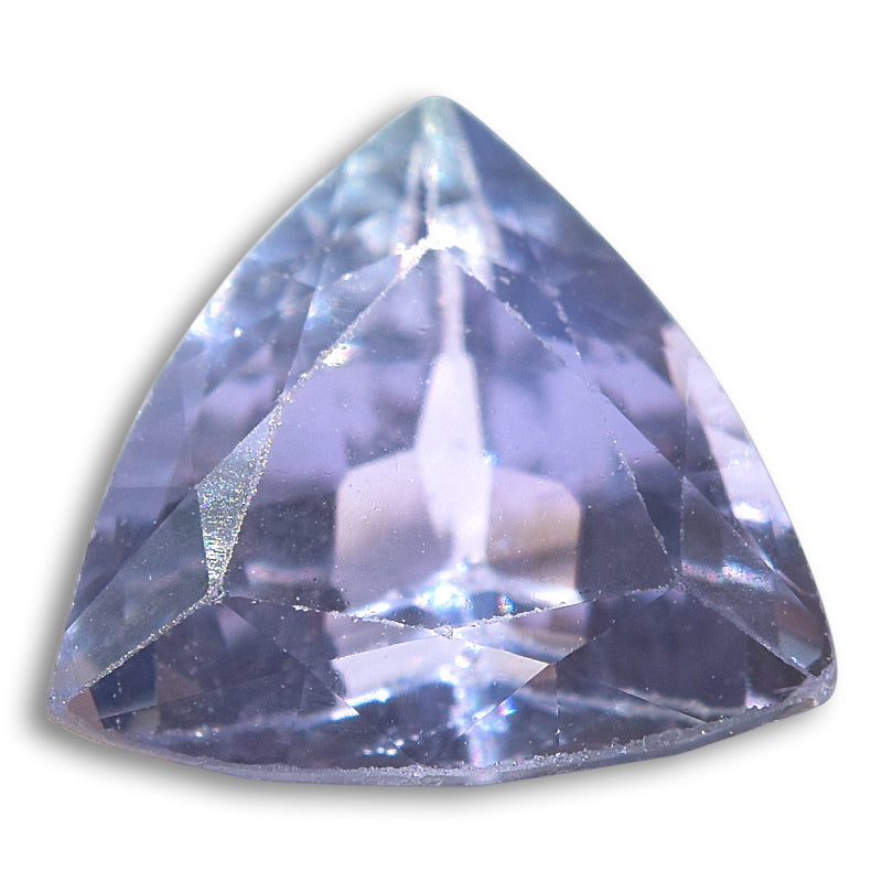 Mermaid tanzanite in a trilliant cut, ethically sourced from TAWOMA, 7.3x7.0mm SKU:TZ04