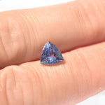 Mermaid tanzanite in a trilliant cut, ethically sourced from TAWOMA, 7.3x7.0mm SKU:TZ04