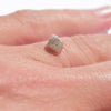 1.12 carat half octahedral salt and peppery rough diamond