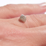 1.12 carat half octahedral salt and peppery rough diamond