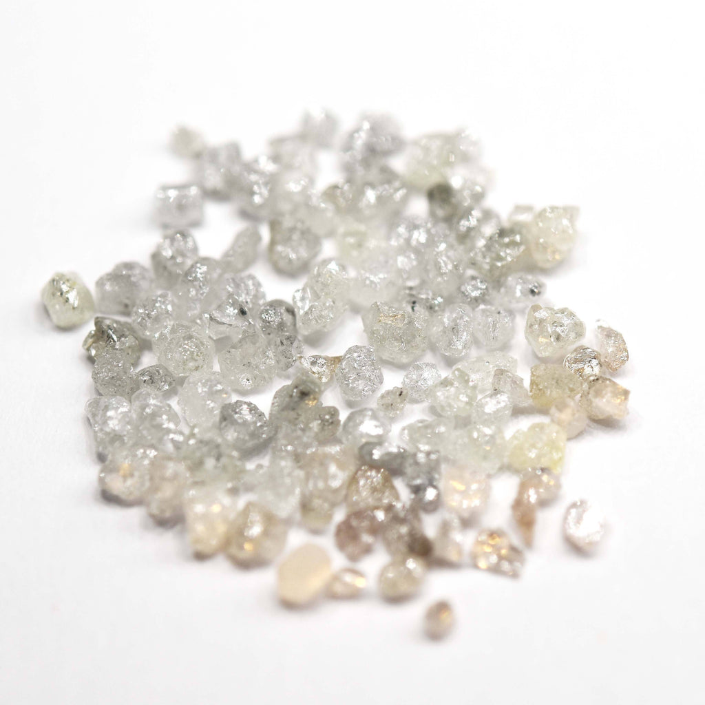 5.0 carat parcel of bright white rough diamond melee – The Raw Stone