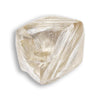 0.72 carat champagne colored rough diamond octahedron