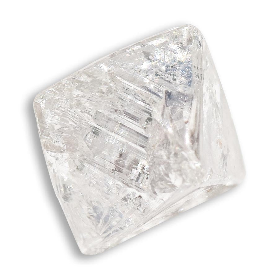 1.1 carat smooth and clear rough diamond octahedron – The Raw Stone