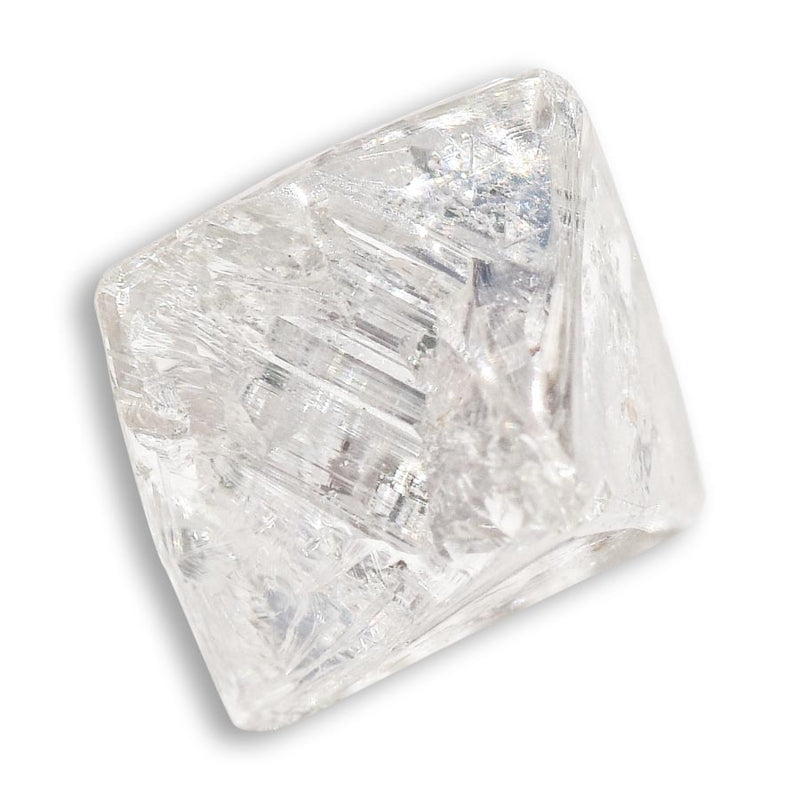 1.76 carat sharp and smooth rough diamond octahedron