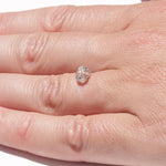 1.16 carat sparkly salt and pepper dodecahedral rough diamond