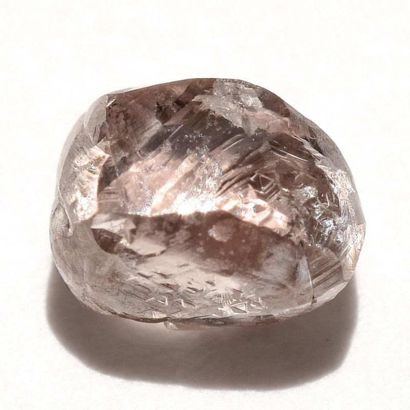 0.79 carat silvery purple freeform rough diamond