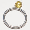 1.13 carat golden lime freeform rough diamond