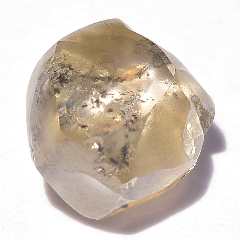 1.48 carat beautiful caramel raw diamond dodecahedron