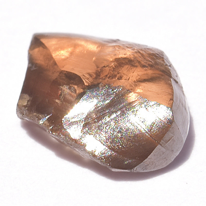 1.26 carat unique freeform chocolate colored rough diamond