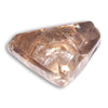 1.21 carat triangular chocolate colored rough diamond