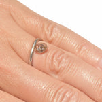 0.93 carat excellent freeform chocolate colored raw diamond