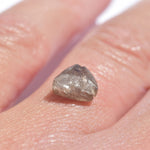 1.78 carat gray cognac triangular raw diamond