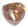 2.74 carat chocolate colored unique rough diamond triangle maccle