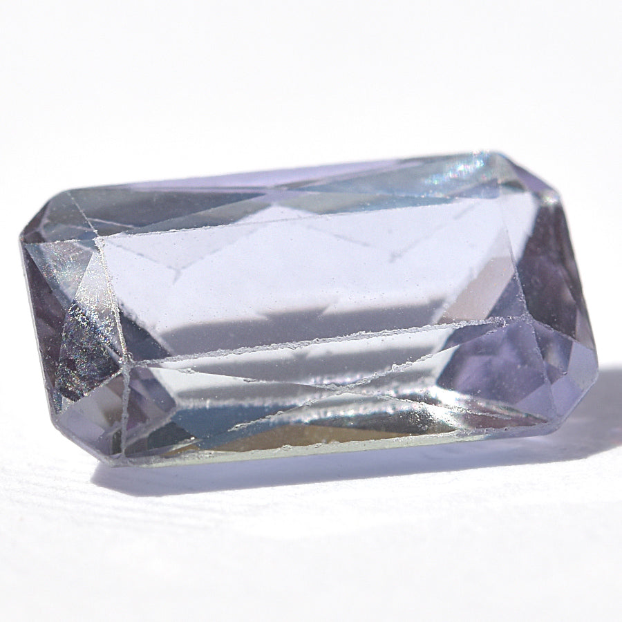 Pleochromatic rectangular tanzanite, ethically sourced from TAWOMA, 9.6x5.5mm SKU:TZ06