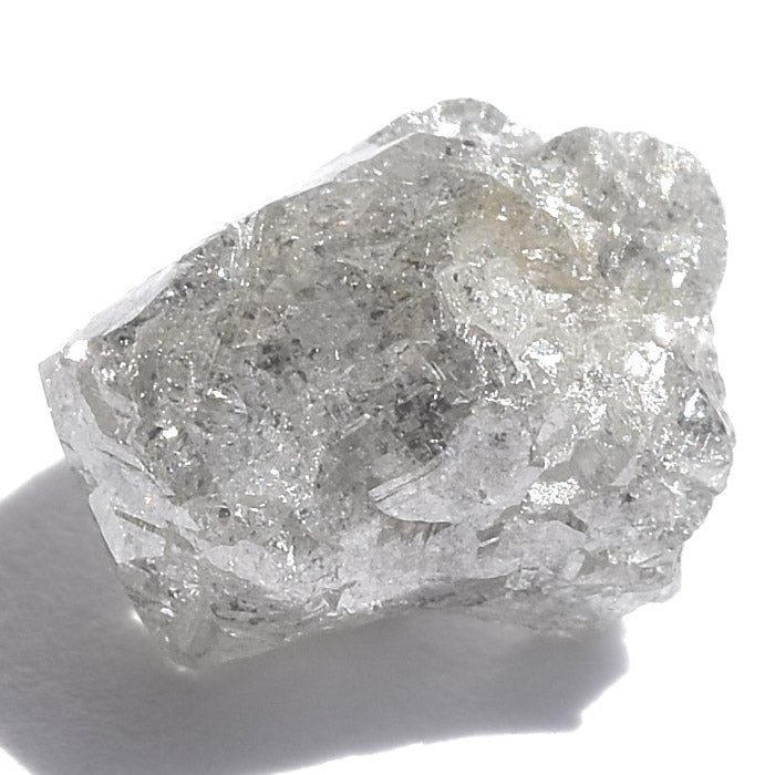 1.64 carat silver gray freeform rough diamond