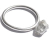 1.64 carat silver gray freeform rough diamond