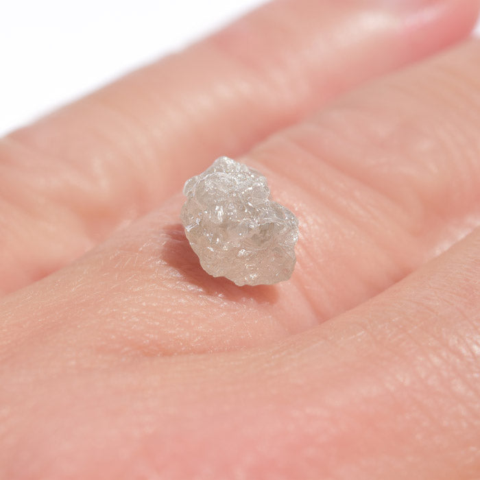 2.55 carat multidimensional and sparkly raw diamond