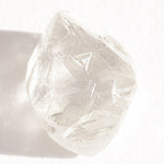 1.30 carat oblong octahedral rough diamond