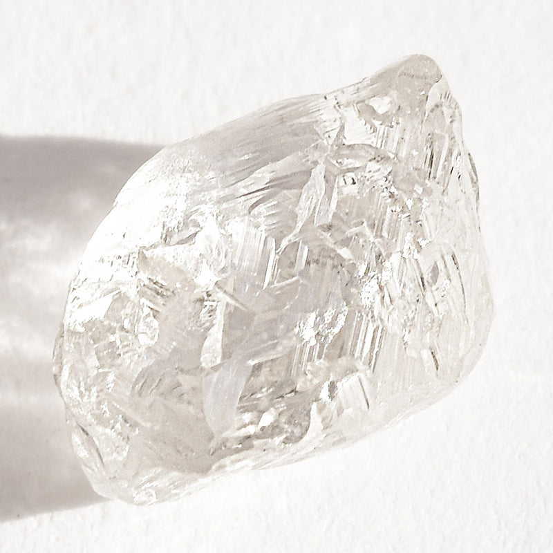1.35 carat light refracting raw diamond