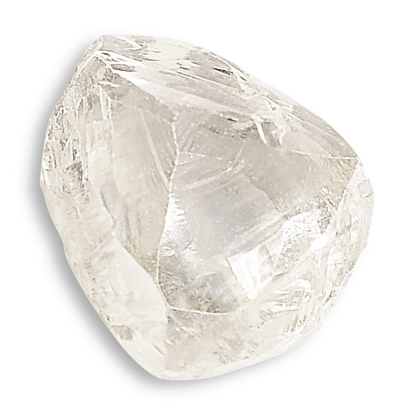 0.90 carat oblong triangular raw diamond