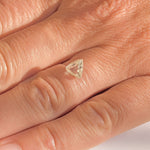 1.39 carat spectacular and fancy triangular raw diamond