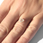 1.02 carat beautiful and slightly oblong triangular rough diamond