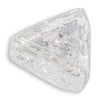 1.12 carat geometrical and proportional raw diamond triangle