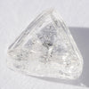 1.12 carat geometrical and proportional raw diamond triangle