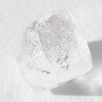 .77 carat colorless and architectural raw diamond dodecahedron