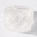 1.75 carat flat-backed and bright raw diamond octahedron