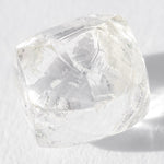 0.86 carat lovely and clear dodecaheddral rough diamond