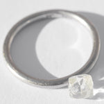 0.86 carat lovely and clear dodecaheddral rough diamond