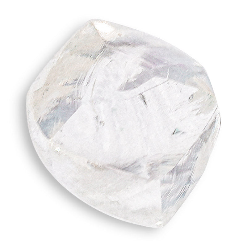 0.86 carat lovely and clear dodecaheddral rough diamond