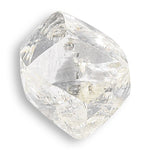 0.96 carat gemmy and waterlike raw diamond dodecahedron