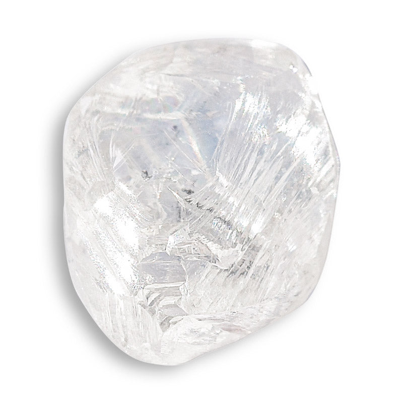 0.925 carat freeform and shiny rough diamond